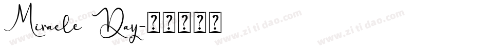 Miracle Day字体转换